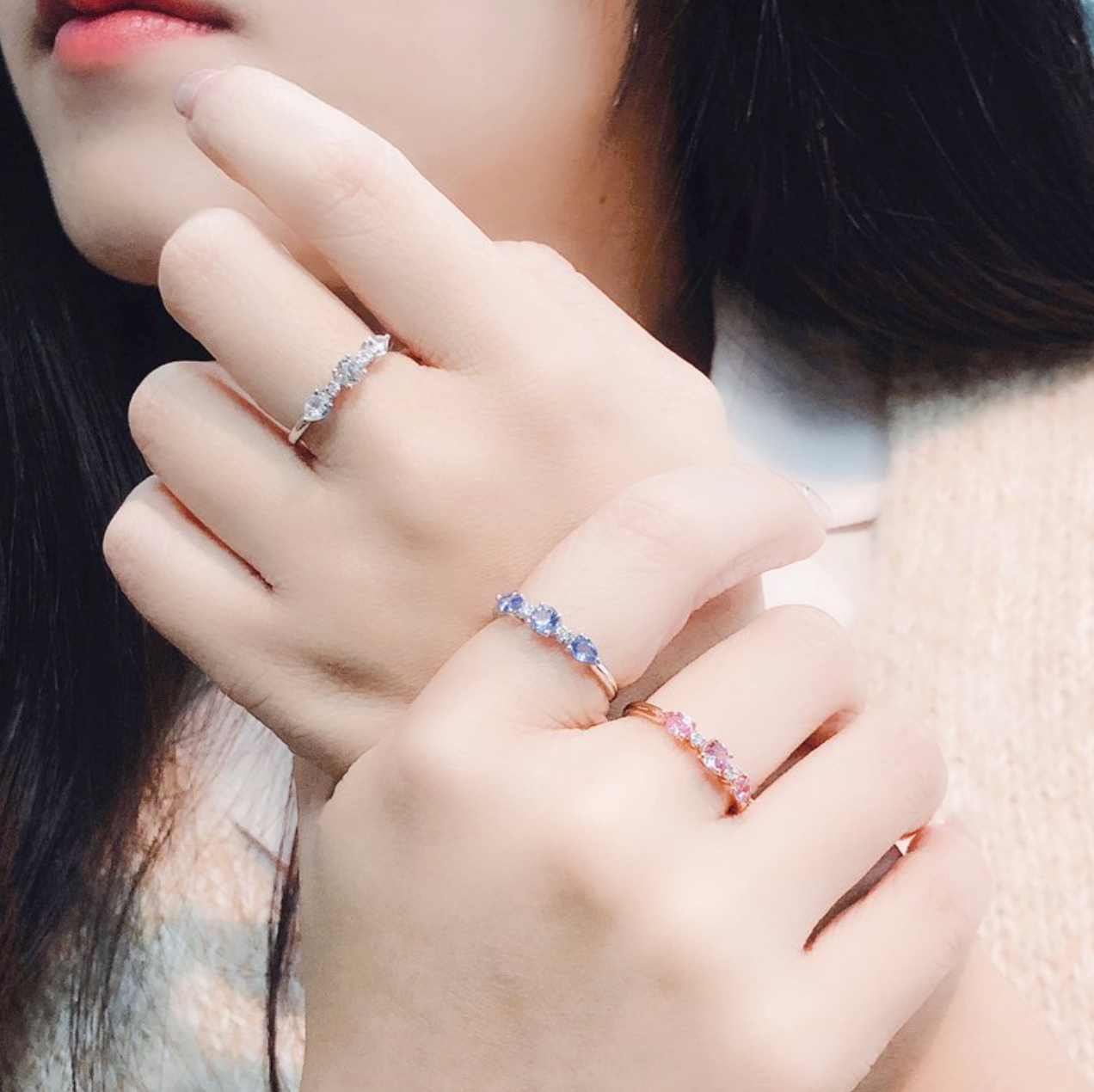 Aurora 黎明女神 | 18K金鑽石戒指